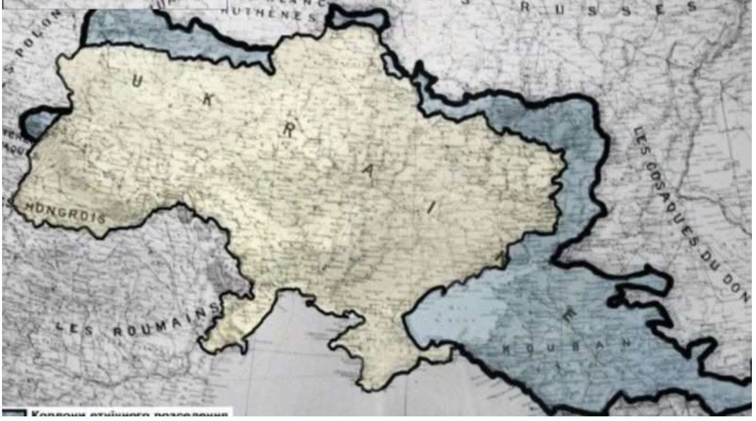 Французская карта украины 1919 года