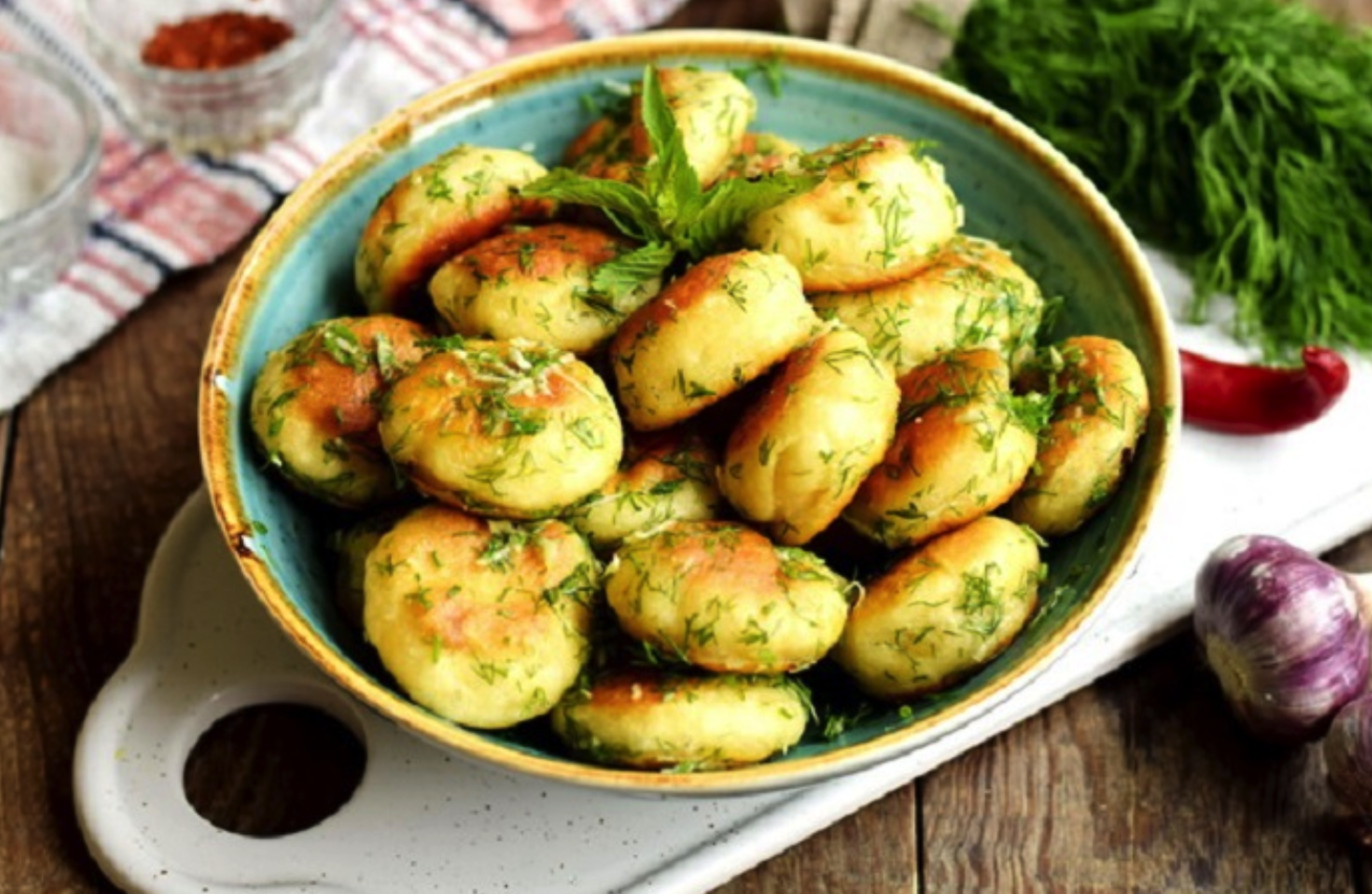 пампушки к борщу на сковороде