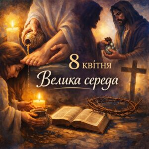 Велика середа — особливий день Страсного тижня, який передує світлому святу Великодня. У 2026 році вона припадає на 8 квітня. Це час глибоких роздумів, духовного очищення та усвідомлення людських слабкостей і сили покаяння.